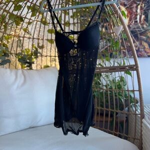 Sheer Black Babydoll Lingerie Nightie